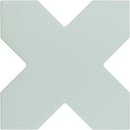 Carreau New York Cross Sauge 13,6 × 13,6 cm, finition mate