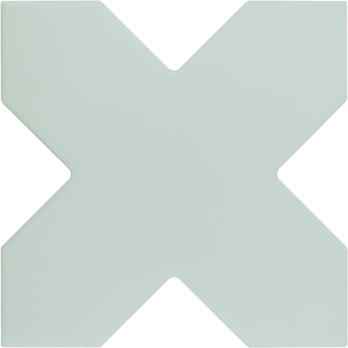Carreau New York Cross Sauge 13,6 × 13,6 cm, finition mate