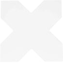 Carreau New York Cross Blanc 13,6 × 13,6 cm, finition mate