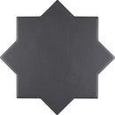 Carreau New York Star Noir 13,6 × 13,6 cm, finition mate