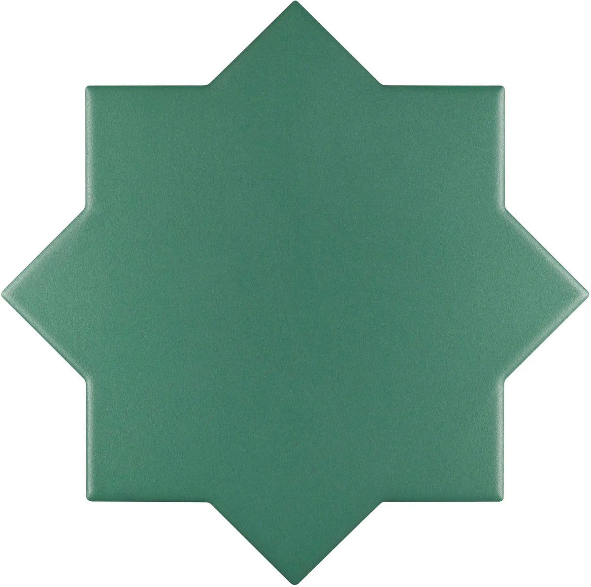 Carreau New York Star Vert 13,6 × 13,6 cm, finition mate