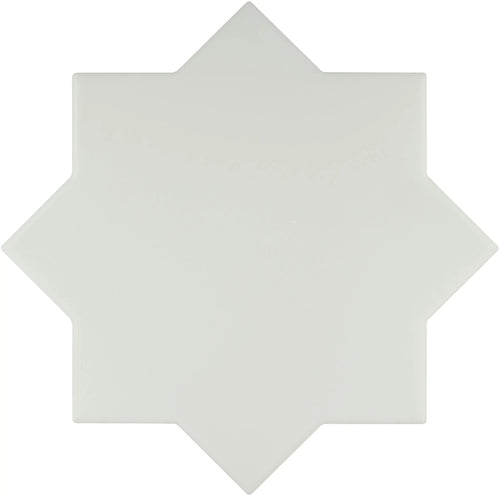 Carreau New York Star Gris 13,6 × 13,6 cm, finition mate