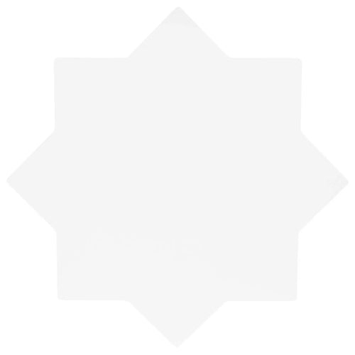 Carreau New York Star Blanc 13,6 × 13,6 cm, finition mate