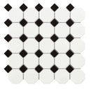 Mosaïque Mallas OCTAGON WHITE MATT 29,5x29,5 cm