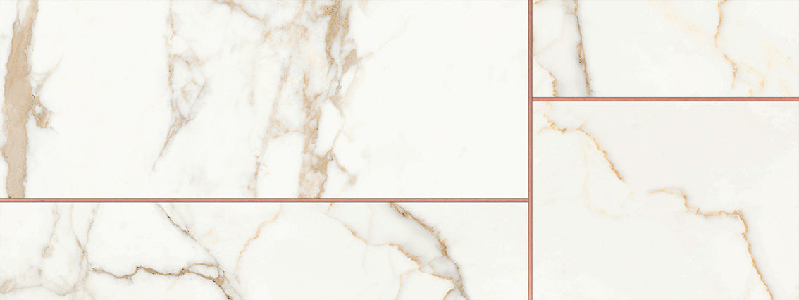 Sublime Calacatta Gold Brillant 35x100 - 1.05 m² par colis