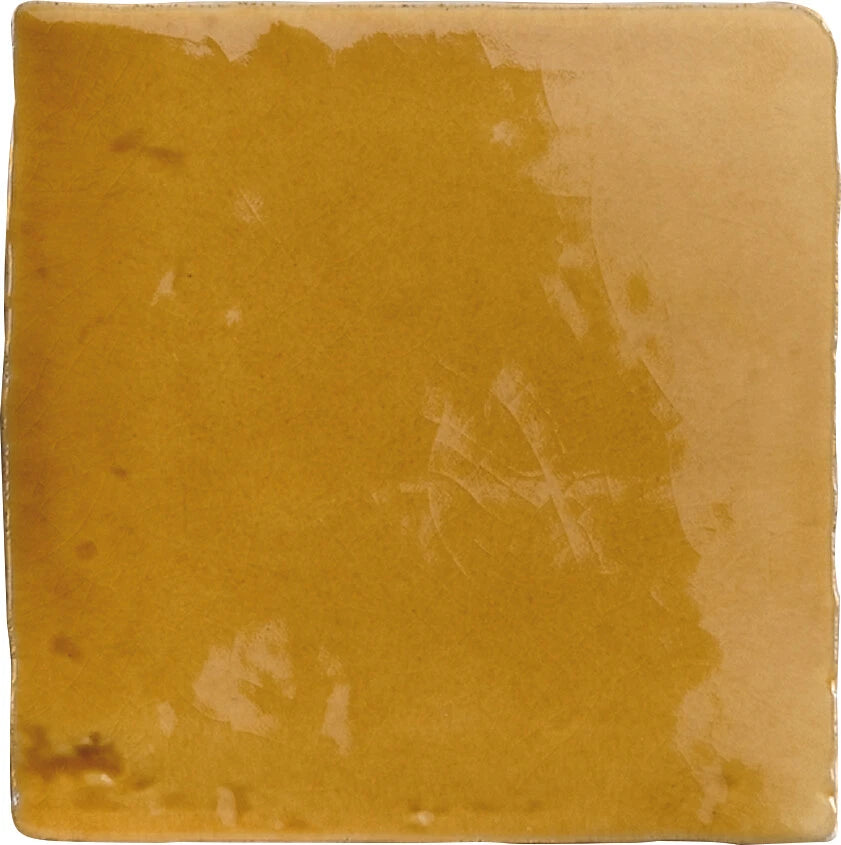 Faïence effet craquelé Provenza Jaune 10x10 cm
