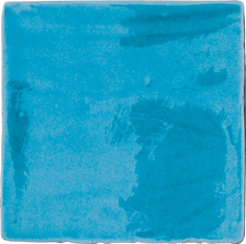 Faïence effet craquelé Provenza Bleu ciel 13x13 cm – vue du carreau