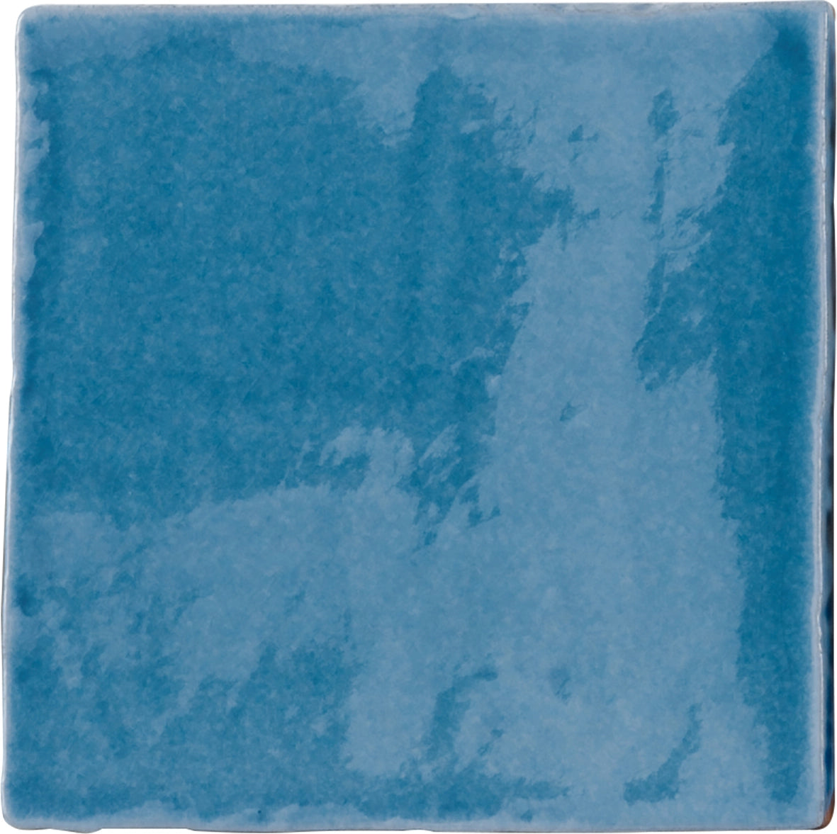Faïence effet craquelé Provenza Bleu mer 13x13 cm