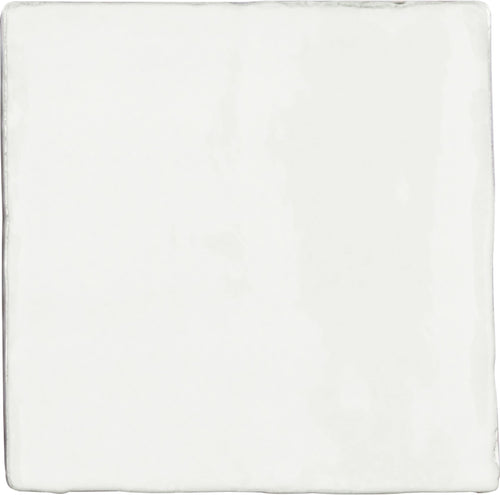 Faïence effet craquelé Provenza Blanc 13x13 cm – vue du carreau