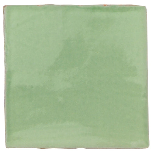 Faïence effet craquelé Provenza Kiwi 13x13 cm – vue du carreau