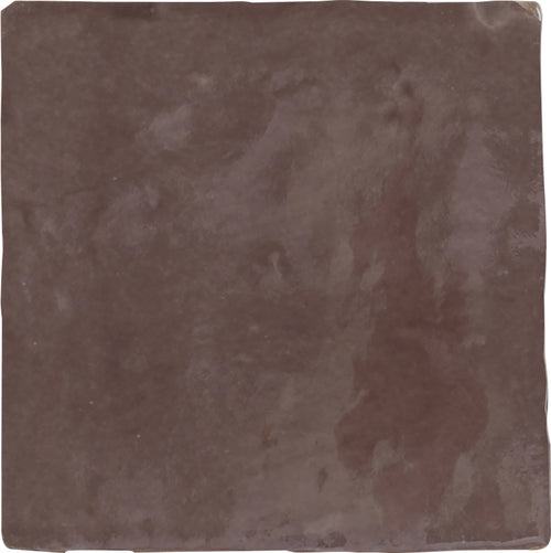 Faïence effet craquelé Provenza Marron 13x13 cm – vue du carreau