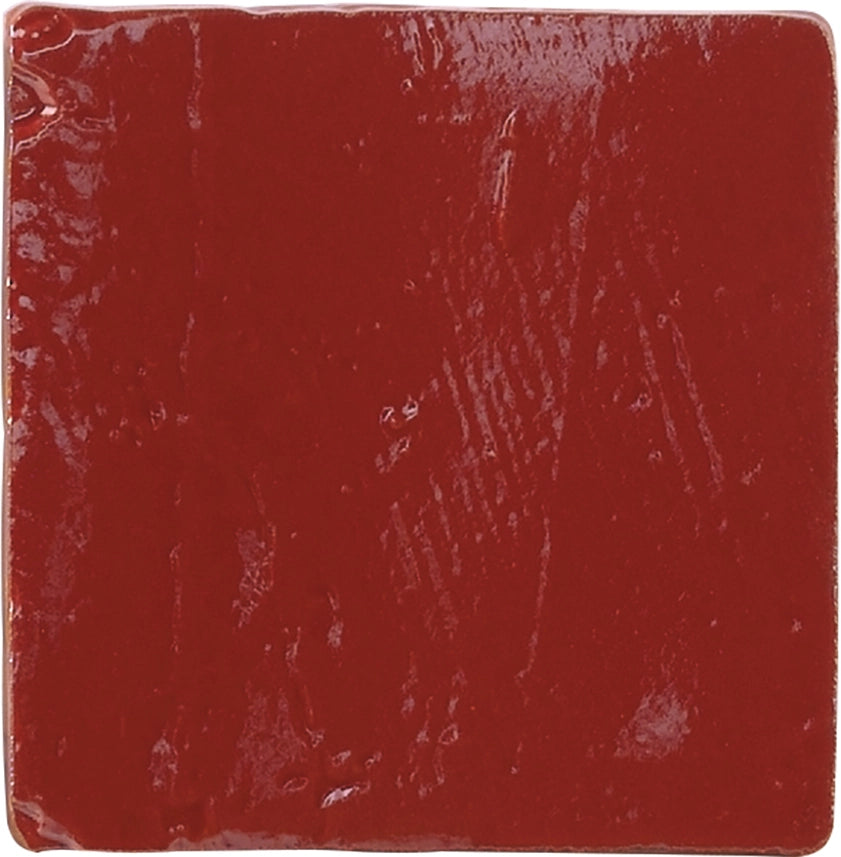 Faïence effet craquelé Provenza Rouge ancien 10x10 cm
