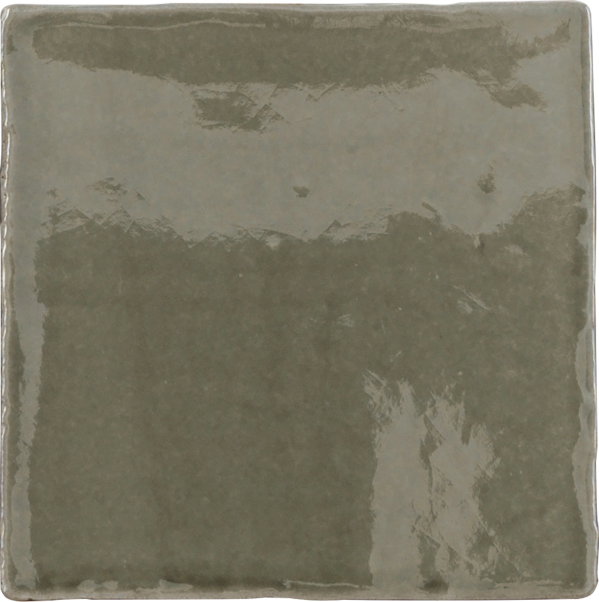 Faïence effet craquelé Provenza Vert algue 13x13 cm