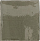 Faïence effet craquelé Provenza Vert algue 13x13 cm – vue du carreau