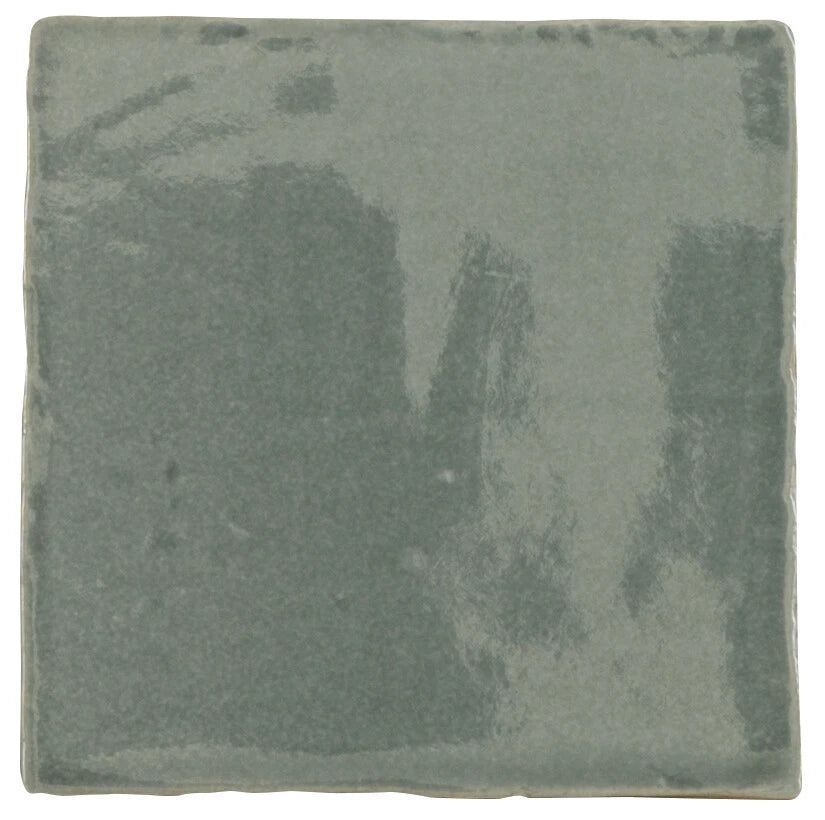 Faïence effet craquelé Provenza Vert ancien 13x13 cm