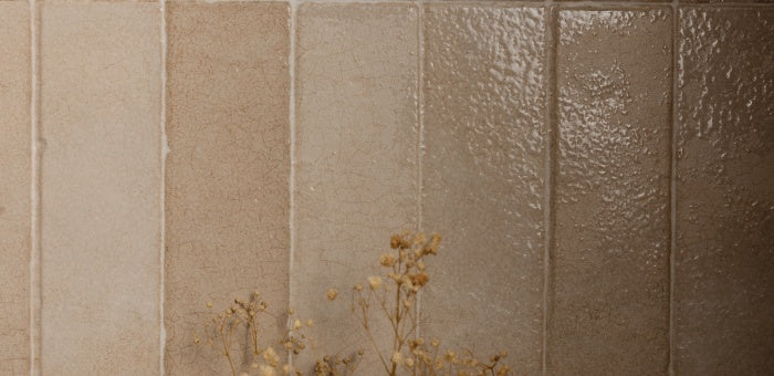 Faïence murale effet artisanal Raku Sei Ivory 60x120 cm