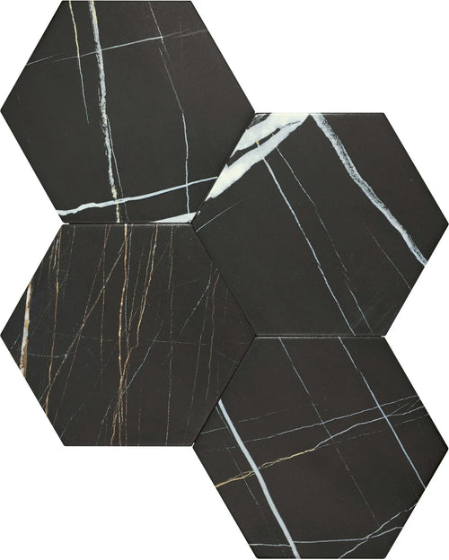 Rock Star Sahara Noir 14x16 cm : vue du carreau seul