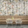 Carrelage écaille Scale Gloss Patchwork 30,7x30,7 cm