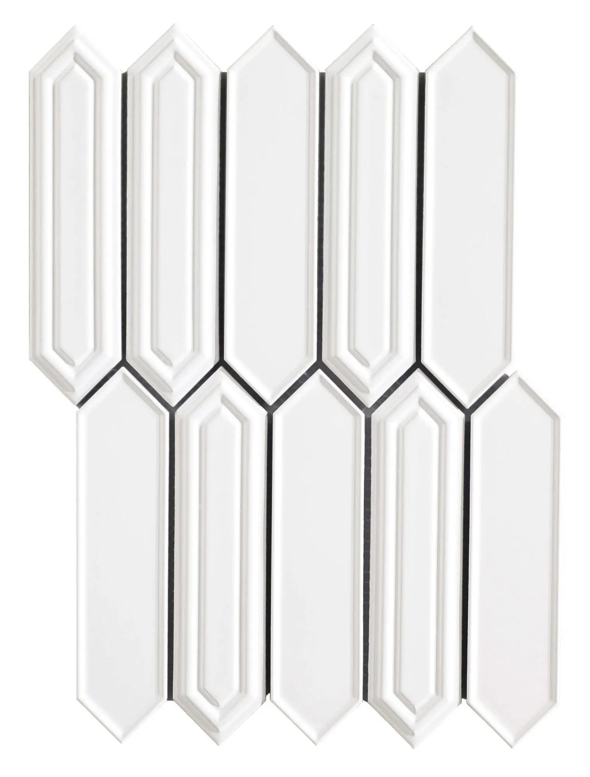 Mosaïque Mallas SEVILLA BLANCO 35,3x25,5 cm