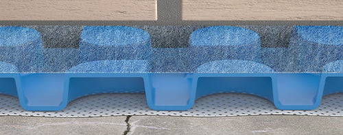 Membrane drainante et désolidarisante sous carrelage – 20 m²