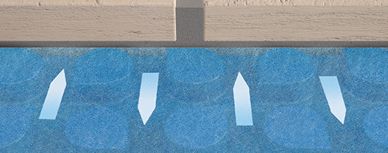 Membrane drainante et désolidarisante sous carrelage – 20 m²