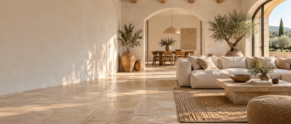 Ambiance intérieure style provençal contemporain