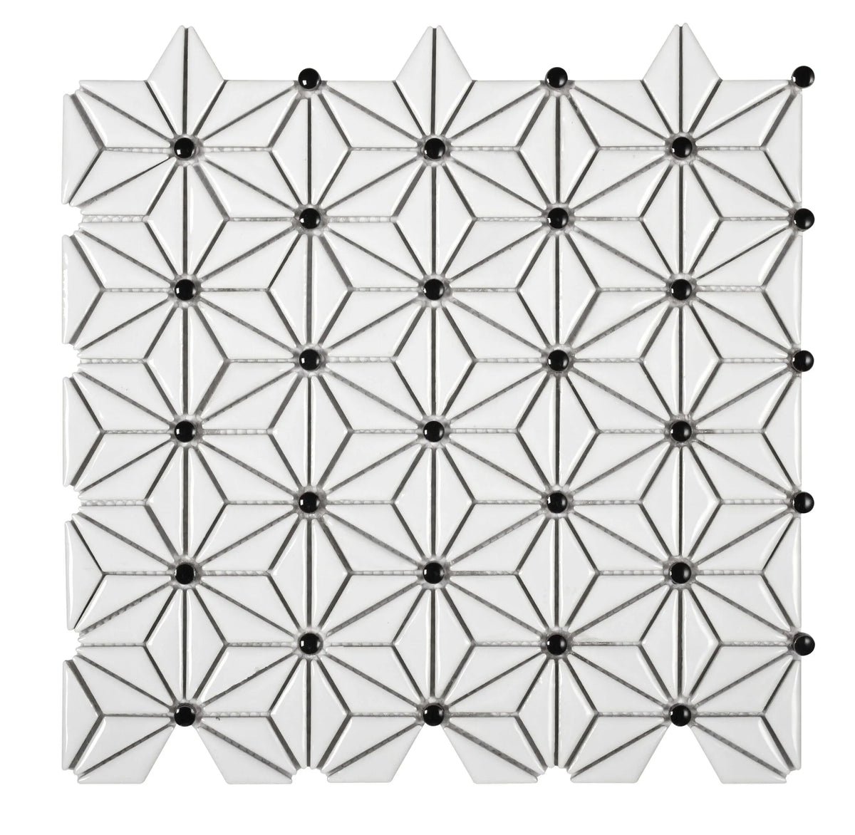 Mosaïque Mallas TOKYO WHITE 29x30 cm
