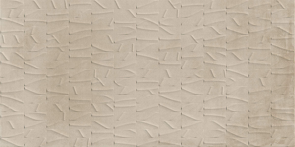 Décor mural effet béton Caementum Sabulum Relievo 61x122,2 cm