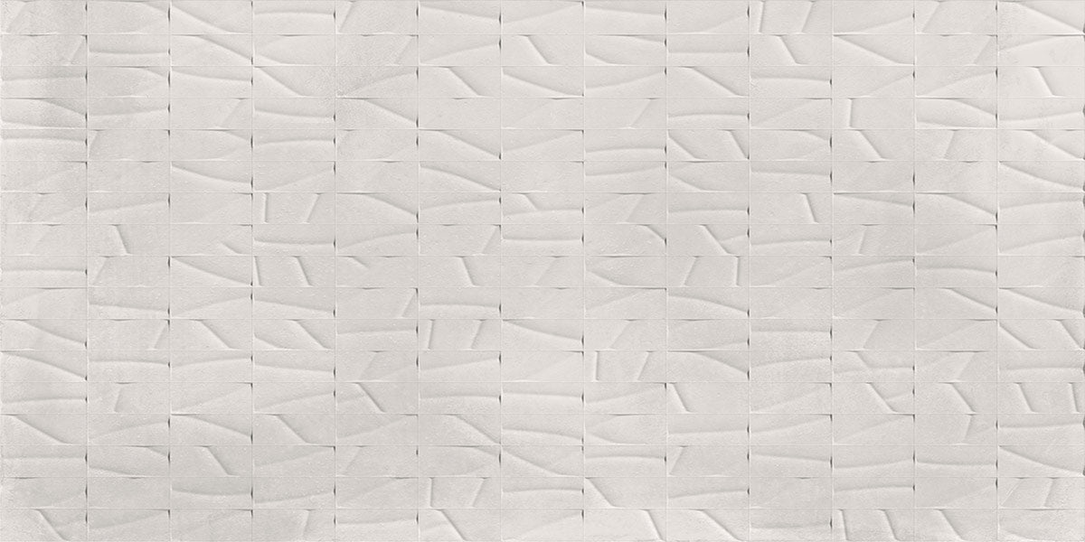 Carrelage effet béton Caementum Albus 122,2x122,2 cm