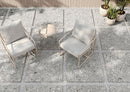 Dalle effet pierre Ceppo di Gre Natural 2 cm 61x61 cm - mise en situation