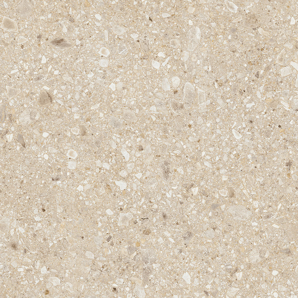 Dalle effet pierre Ceppo di Gre Beige 2 cm 90x90 cm