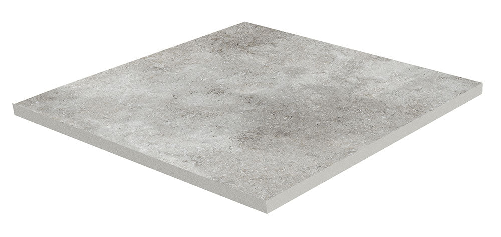 Dalle effet pierre Colosseo Plus Grigio 2 cm 90x90 cm
