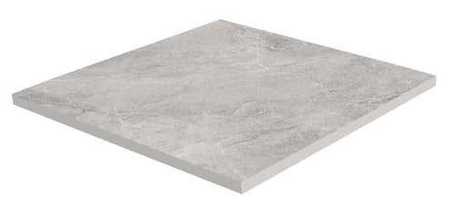 Dalle effet pierre Cortina Stone Cenere 2 cm 122x122 cm