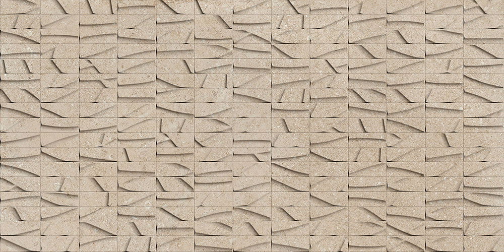 Décor mural effet pierre Eterea Relievo Sabbia 61x122,2 cm