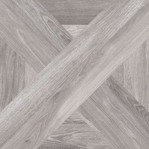 Carrelage effet bois Intarsio Grigio 61x61 cm