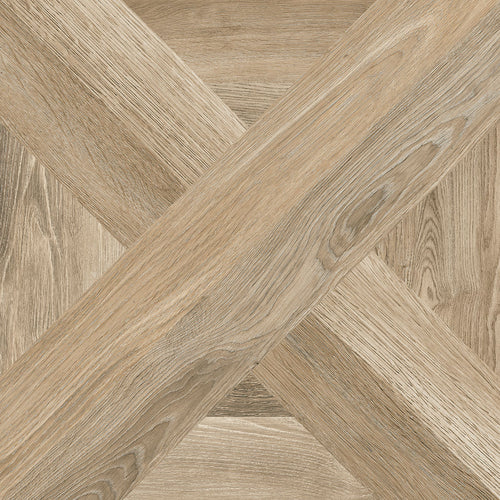 Carrelage effet bois Intarsio Miele 61x61 cm