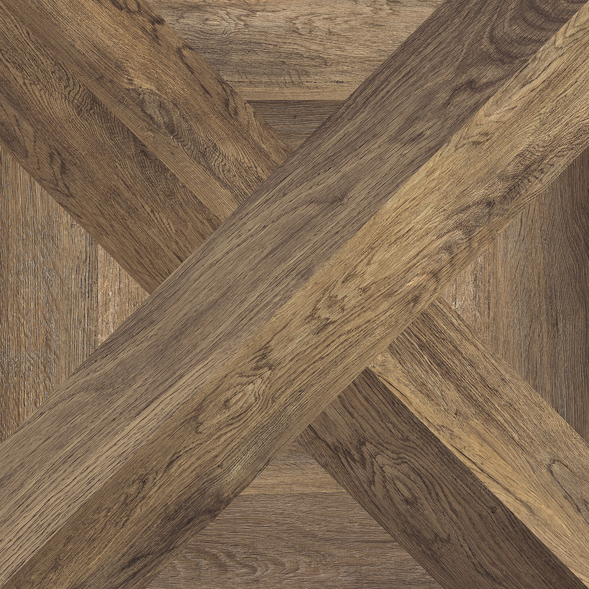 Carrelage effet bois Intarsio Moro 61x61 cm