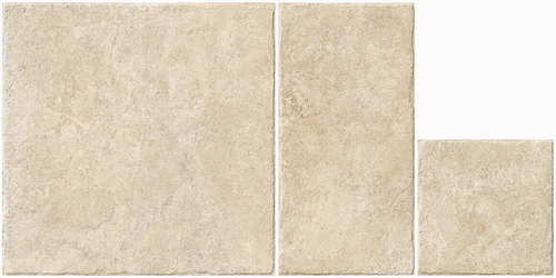 Carrelage effet pierre calcaire La Leccese Almond Multiformat