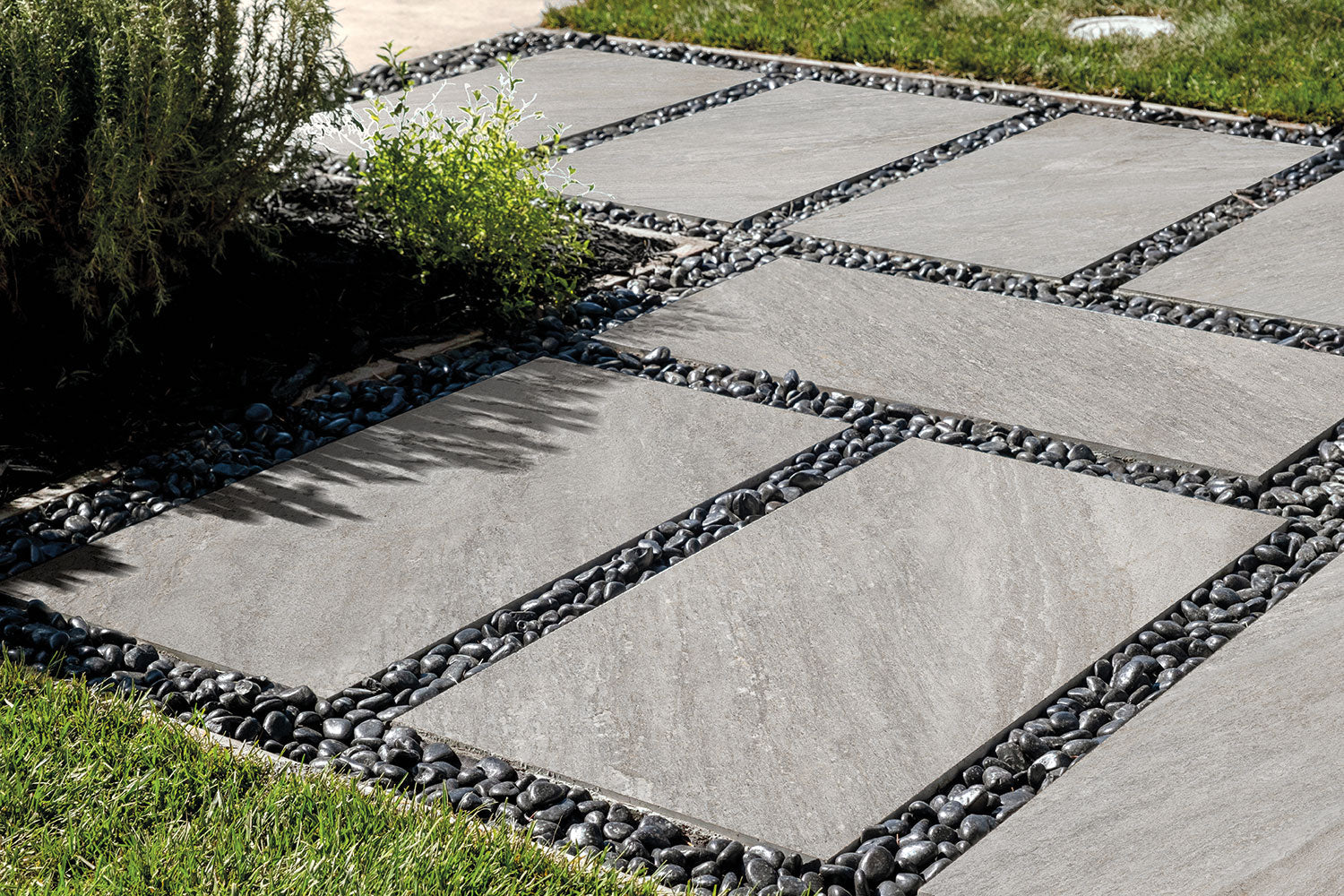 Dalle effet pierre Nativa Grigio 2 cm 61x122 cm - détail du carreau
