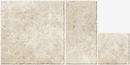 Carrelage effet pierre Opus Romano Colosseo Panna 61x61 cm