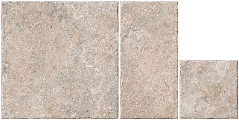 Carrelage effet pierre Opus Romano Dolomia Almond 30,4x30,4 cm