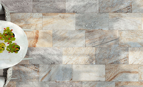 Carrelage effet pierre Pietre Pietra di Serra 20x40 cm - mise en situation