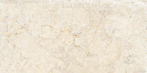Carrelage extérieur effet pierre calcaire Pietre Leccese Almond antidérapant 20x40 cm