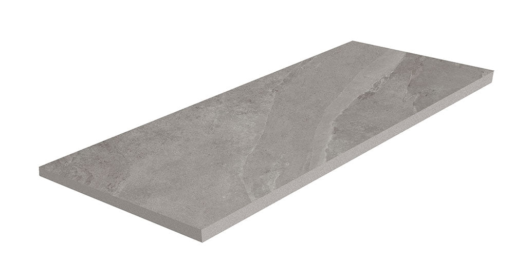 Dalle effet pierre Slash Mid Grey 2 cm 61x122 cm