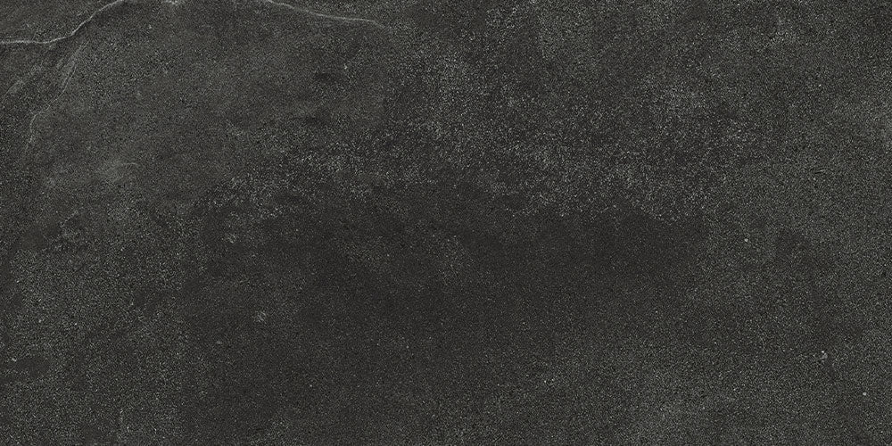 Carrelage extérieur effet pierre Slash Anthracite antidérapant 61x122,2 cm