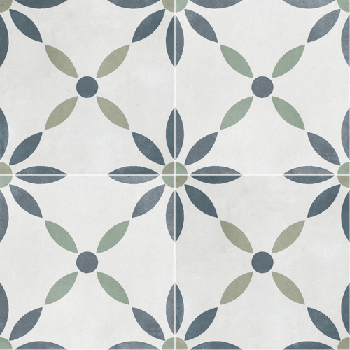 Carrelage floral Havana White Flower 22,3x22,3 cm