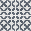 Carrelage graphique Havana White Petals 22,3x22,3 cm
